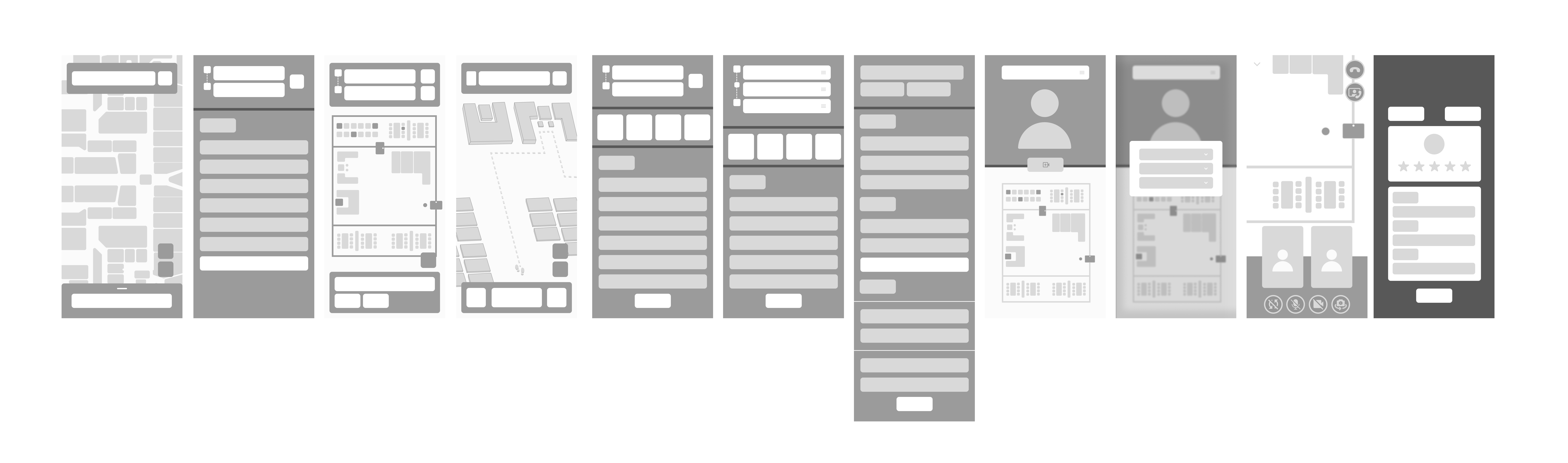 First iteration wireframe before backend logic